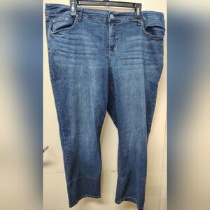 Terra & Skys Straight Leg-Boot Cut Jeans Size 18w Petite